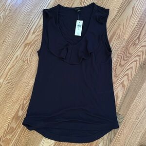Ann Taylor Navy Sleeveless Top